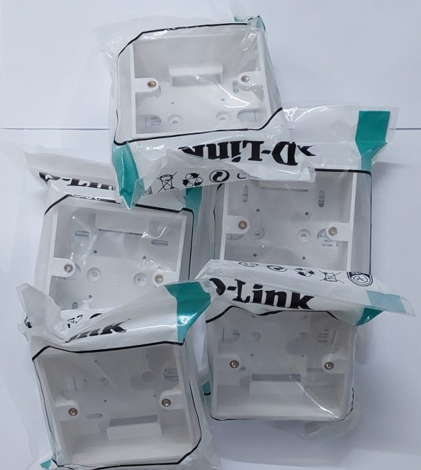 D-Link Back Boxes For Single, Dual Faceplate - White - Image 4